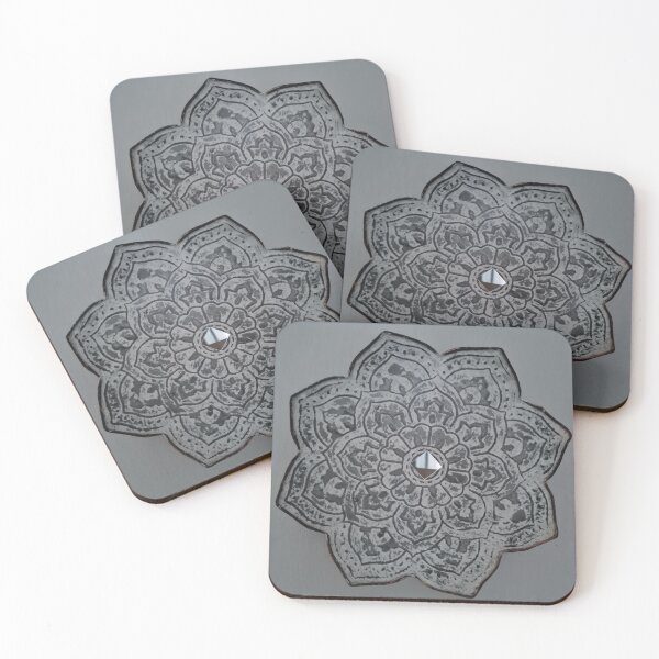 Item preview, Gray Mandala designed and sold by Wild Blue Designs NZ.