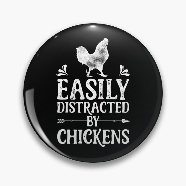 Item preview, Easily Distracted By Chickens Shirt Funny Farming Farm Poultry Gifts  for Farmers or Chicken  designed and sold by MalvinaOsinski.