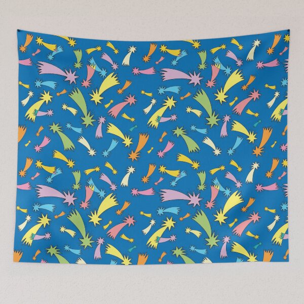 Item preview, Colorful stars and comets  designed and sold by fairytaleprints.
