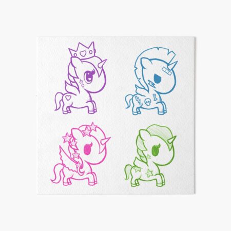Item preview, Tokidoki cute sketch stickers unicorn designed and sold by blueacesky.