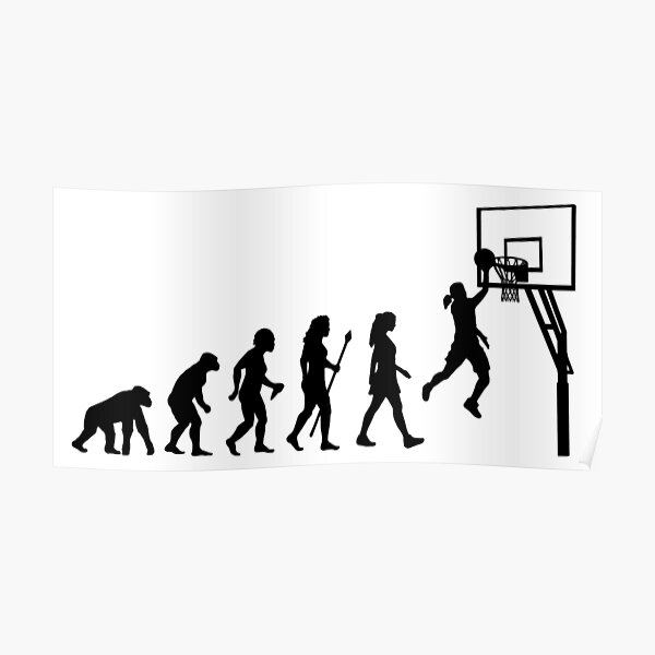 Evolution Of Man Dunk Basketball Slam Jump Contest Monkey Play On Men/'s Thermal