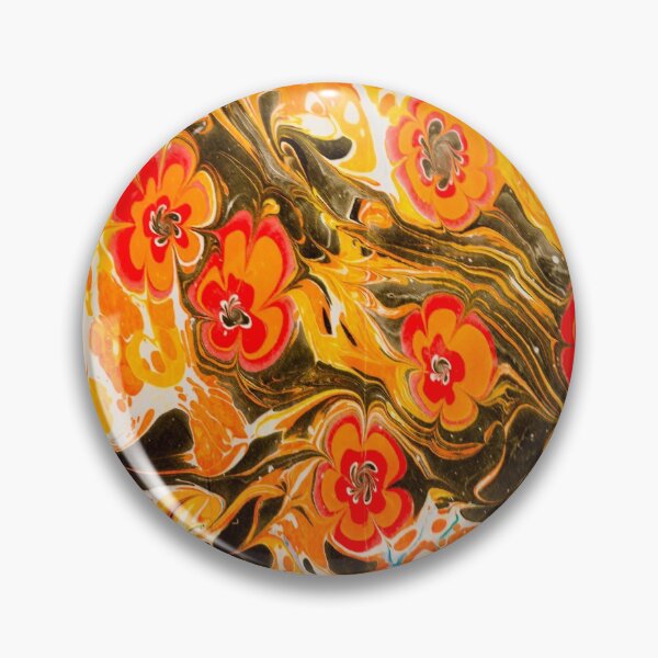 Item preview, Red Yellow Orange Black Marble Art. designed and sold by BEyourself be.