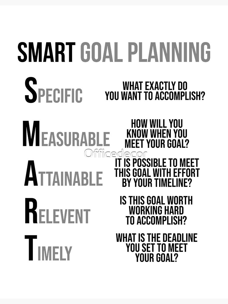 Discover Smart Goal Planning Premium Matte Vertical Poster