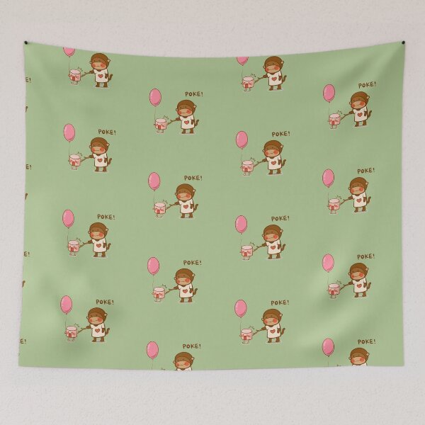 Item preview, Monkey and Marshmellow   designed and sold by CyndoLin.