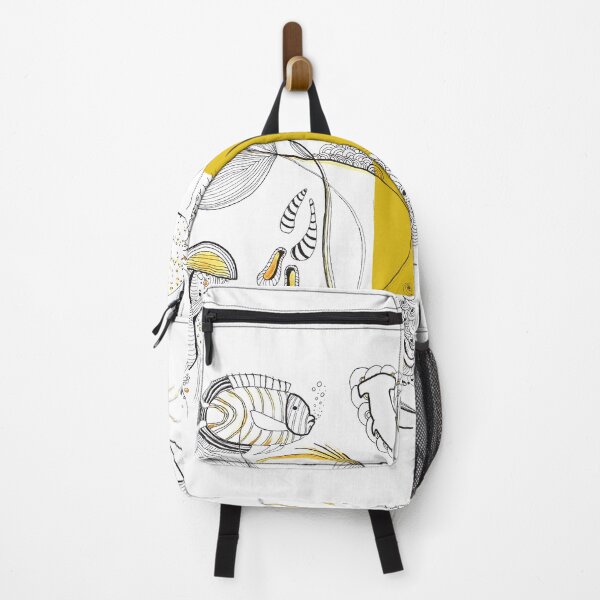 Item preview, Golden Square - Underwater Creatures, fish, shark, by Lucia Lukas designed and sold by Lucia Lukas.