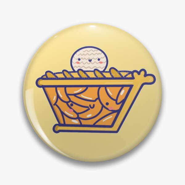Item preview, Kawaii baked comfort food Apple pie sticker designed and sold by Marie-c-doodles.