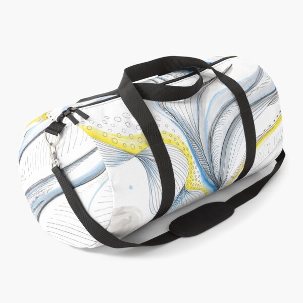 Item preview, Nix Illustration, yellow, blue, white abstract designed and sold by Lucia Lukas.