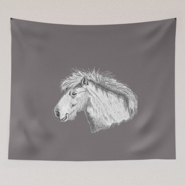 Item preview, Noa The White Pony designed and sold by KarenWoodArt.