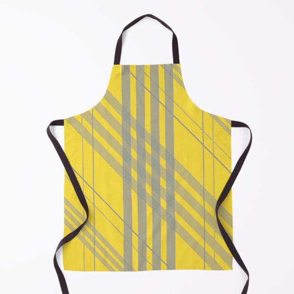 Item preview, Gray and yellow plaid stripes line pattern designed and sold by BLMcreations.