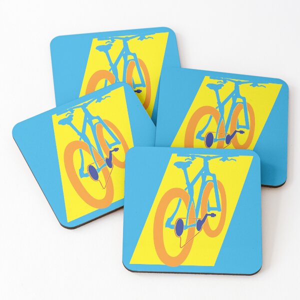 Item preview, Pop Art Light Blue Hardtail MTB designed and sold by RabeDesigns.
