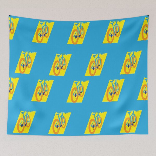 Item preview, Pop Art Light Blue Hardtail MTB designed and sold by RabeDesigns.