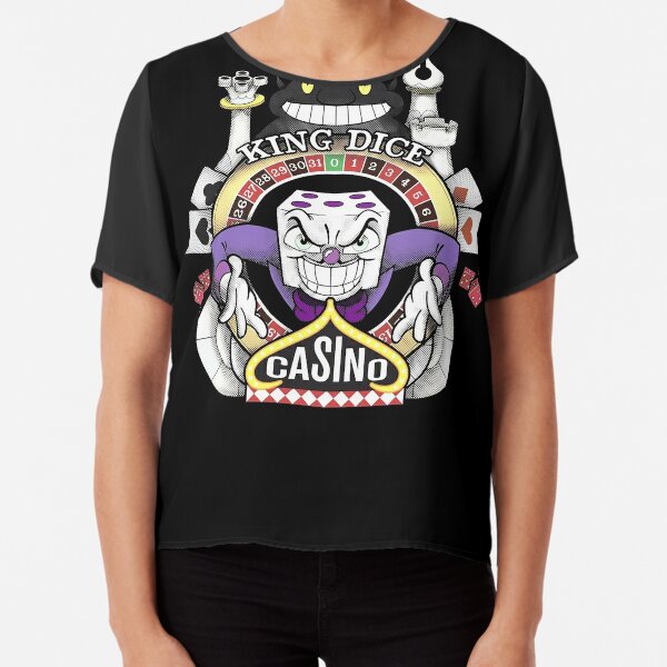 Cuphead King Dice Casino T-Shirt, Cup Retro Vintage Video Game