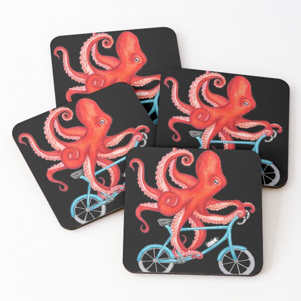 Item preview, Cycling octopus T-Shirt designed and sold by taonguyen.
