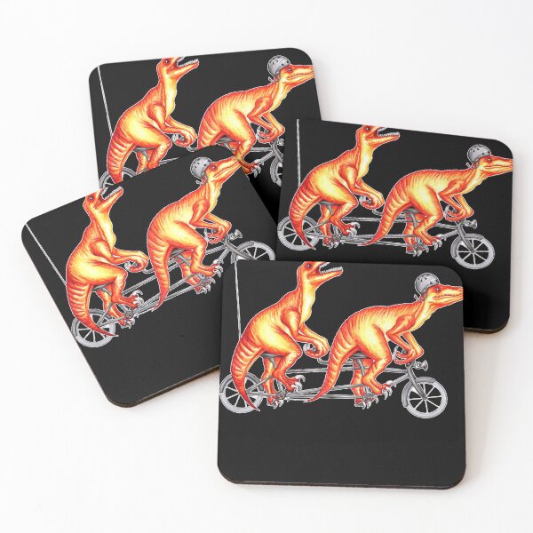 Item preview, Cycling raptors on tandem bicycle Shirt designed and sold by taonguyen.