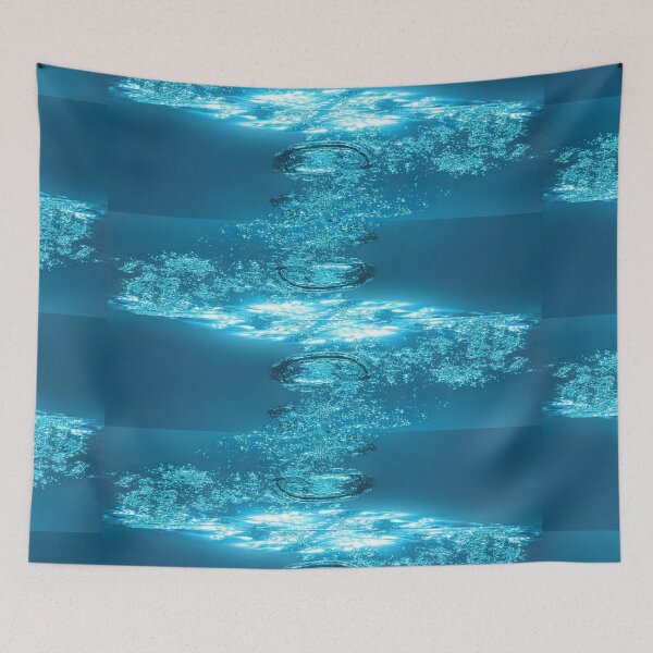 Item preview, Oceanic Underwater  Bubbles Face Mask 3D Printed Realistic Expression Unisex Fabric Mask for all adults and children alike. Reusable Washable 2 layer Polyester Cloth designed and sold by Chi  Gardens.