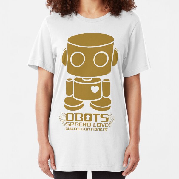 O'BOT: Love is Golden Slim Fit T-Shirt