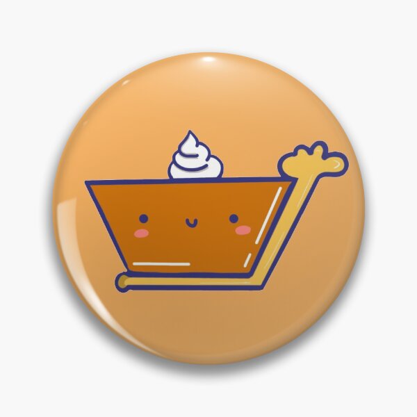Item preview, Kawaii baked falls comfort food thanksgiving Pumpkin spice pie sticker designed and sold by Marie-c-doodles.