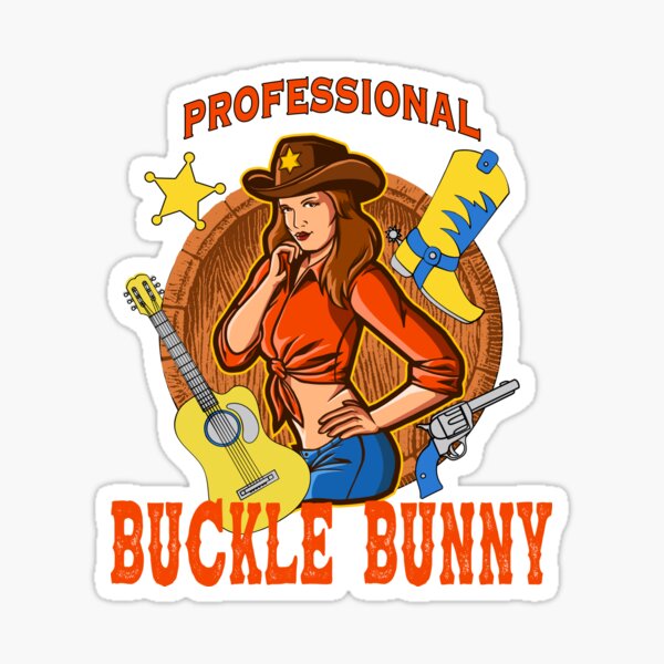 professional-buckle-bunny-sticker-by-naughtyboyz-redbubble