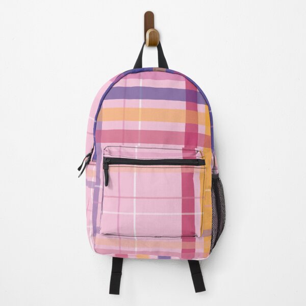 Item preview, Pink and colorful plaid stripes line pattern designed and sold by BLMcreations.
