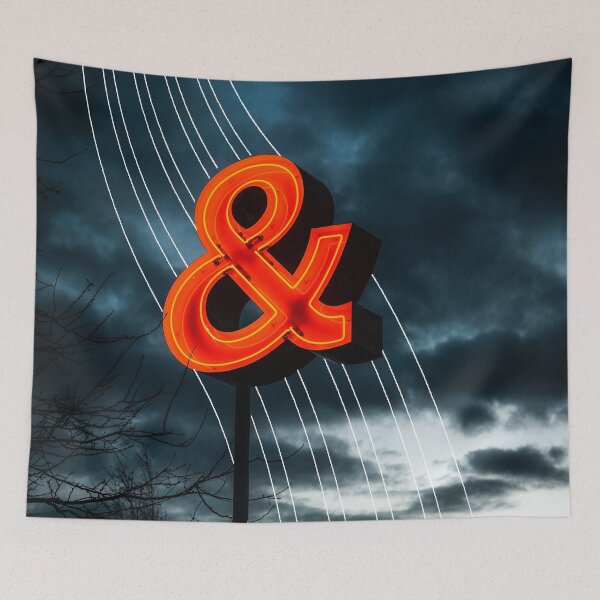 Item preview, Ampersand Geometric Wave Blue Hour designed and sold by Robtography.