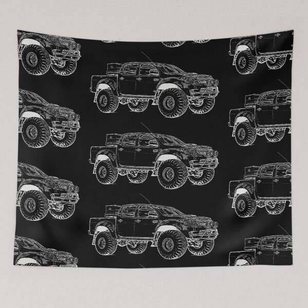 Item preview, Hilux Explorer Truck Wireframe White designed and sold by Auto-Prints.