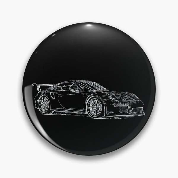 Item preview, 911 GT3 Wireframe White designed and sold by Auto-Prints.