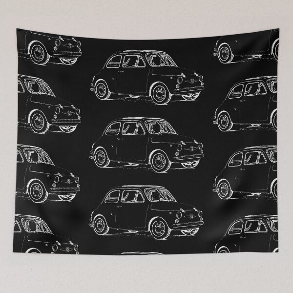 Item preview, Fiat 500 Wireframe Blanco designed and sold by Auto-Prints.
