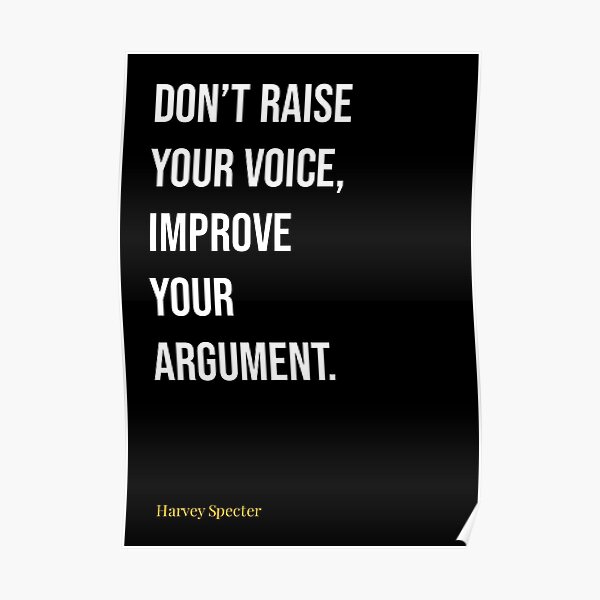 Harvey Spectre Zitate Poster