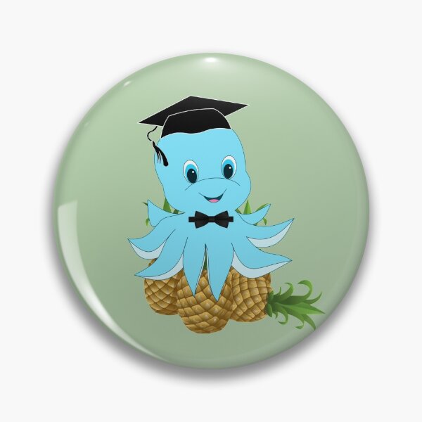 Item preview, Pineapple Octopus Graduate designed and sold by DiensDesign.