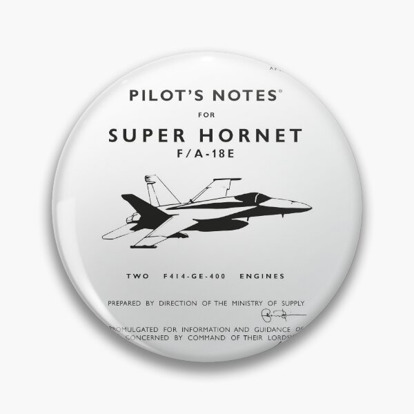Item preview, Pilot's Notes for F/A-18 Super Hornet designed and sold by Project Cancelled.