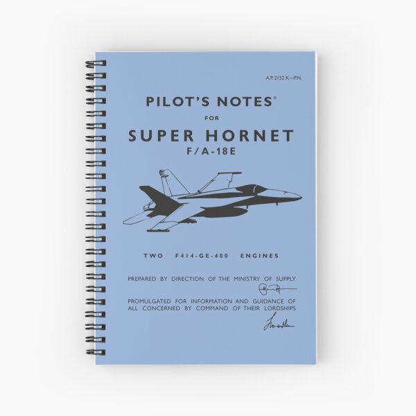 Item preview, Notes du pilote pour le F / A-18 Super Hornet designed and sold by Project Cancelled.
