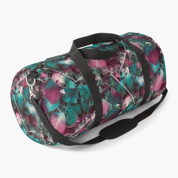 Item preview, Leaves along the way in pink and turquoise processed designed and sold by Pelikancrazy.