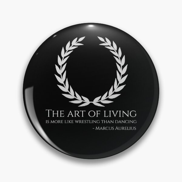 Item preview, The art of living is more like wrestling than dancing. - Marcus Aurelius - Stoic Philosophy Quote designed and sold by Styrman.