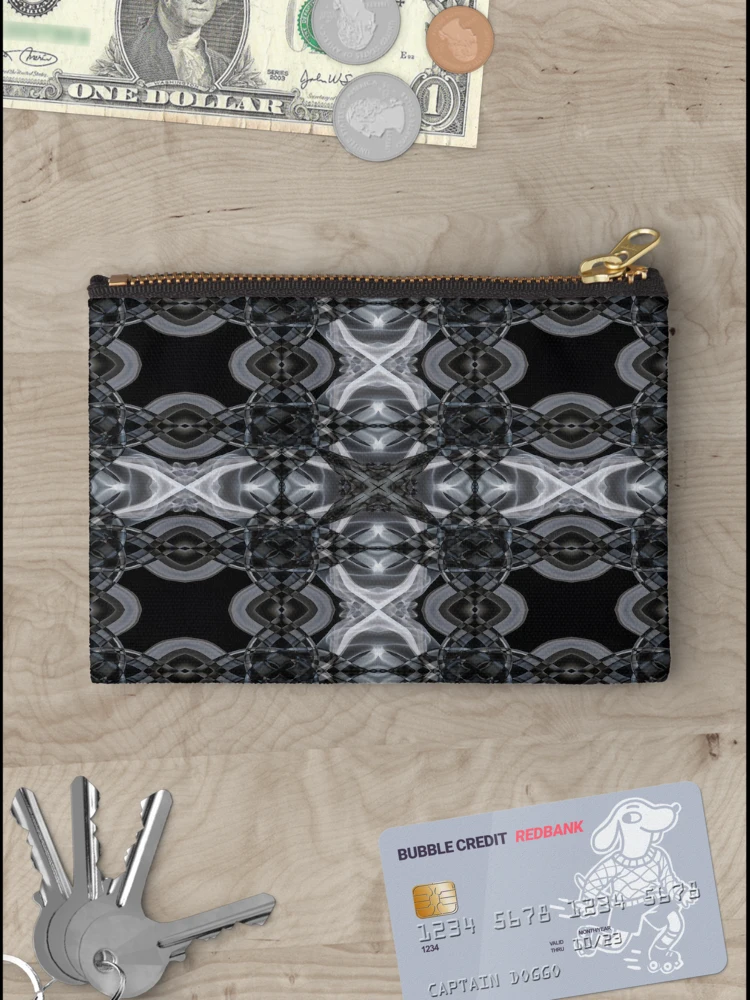 Thumbnail 3 of 4, Zipper Pouch, Smoke Design designed and sold by Rachael Atkins.