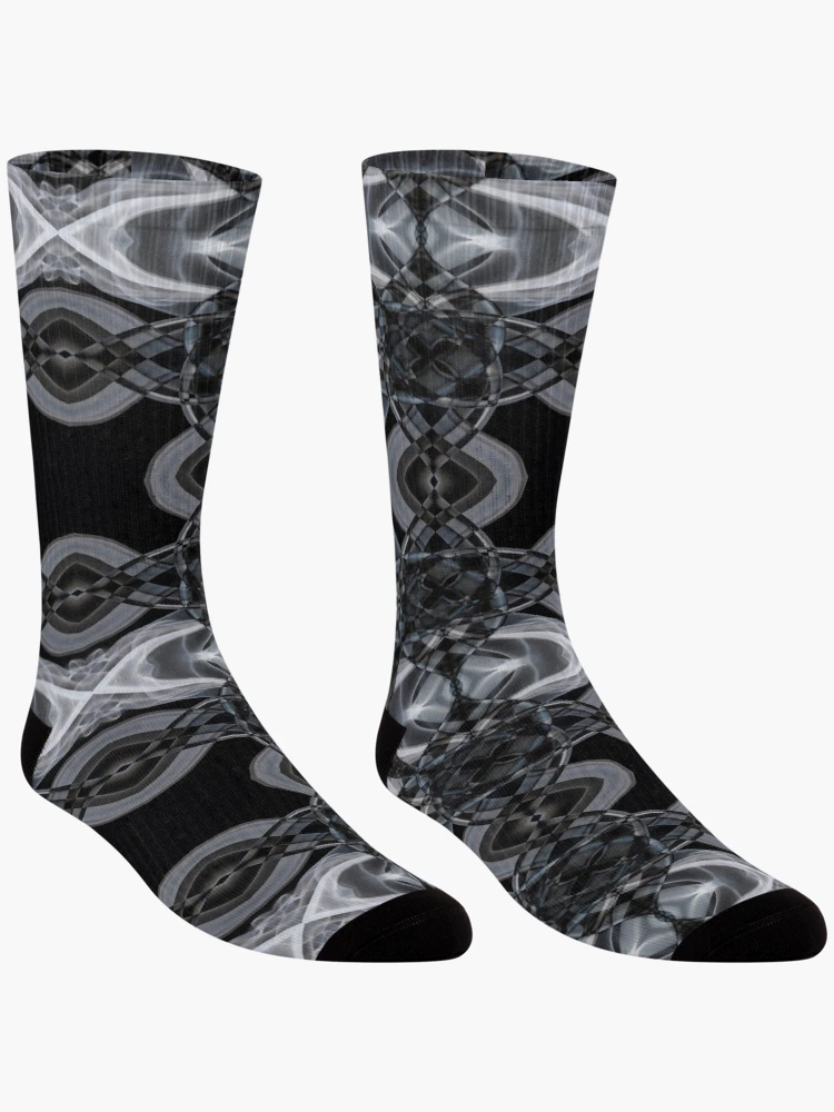 Thumbnail 3 of 5, Socks, Smoke Design designed and sold by Rachael Atkins.