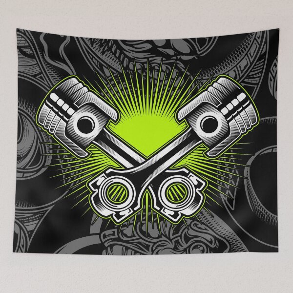Item preview, Crossed Motorcycle Pistons designed and sold by amersoliman.