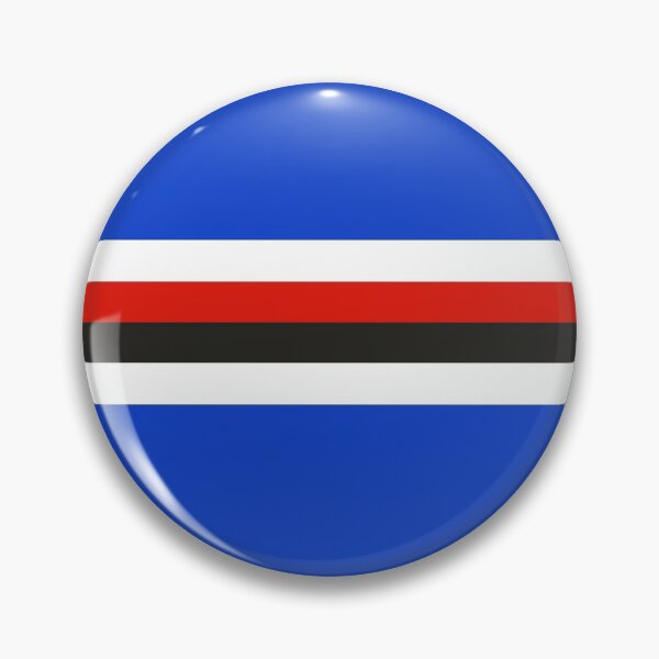 Item preview, Sampdoria Retro Home Blue White Red Black Bars 1992 designed and sold by Sporting Colour.