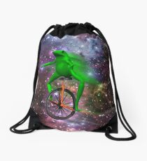 dat boi meme shirt Drawstring Bag