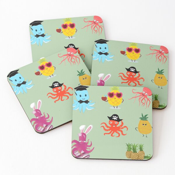 Item preview, Funny Pineapple Octopus  designed and sold by DiensDesign.