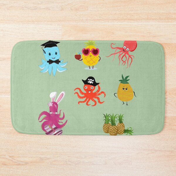 Item preview, Funny Pineapple Octopus  designed and sold by DiensDesign.