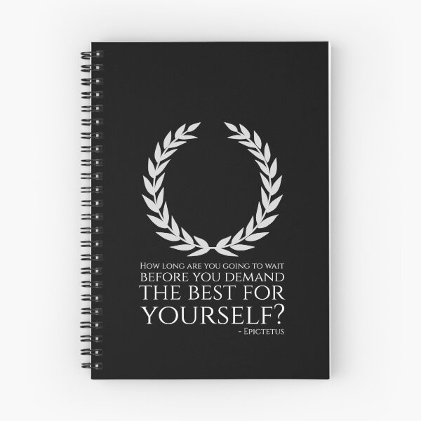 Item preview, How long are you going to wait before you demand the best for yourself? - Epictetus Stoic Philosophy Quote designed and sold by Styrman.