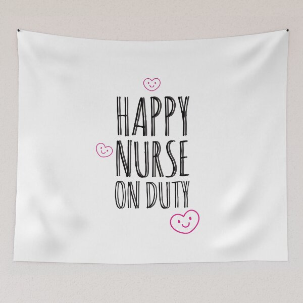 Item preview, Nurse on duty duty nurse ring nurse on duty happy face  designed and sold by Tropical Blood.