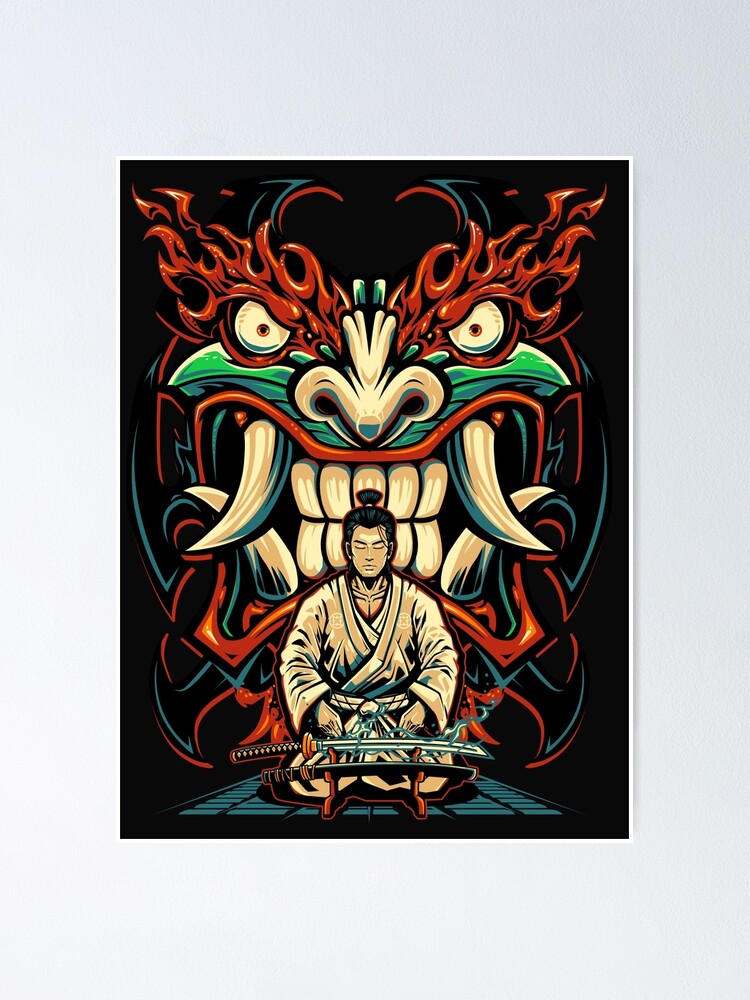 My Evil is Law - Aku&quot; Poster for Sale by warlourdarts | Redbubble