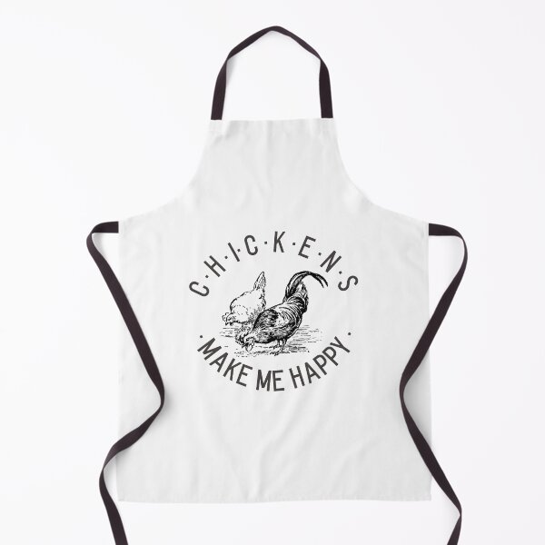 Item preview, Chickens Make Me Happy -cute chicken design on white designed and sold by katiekendall.