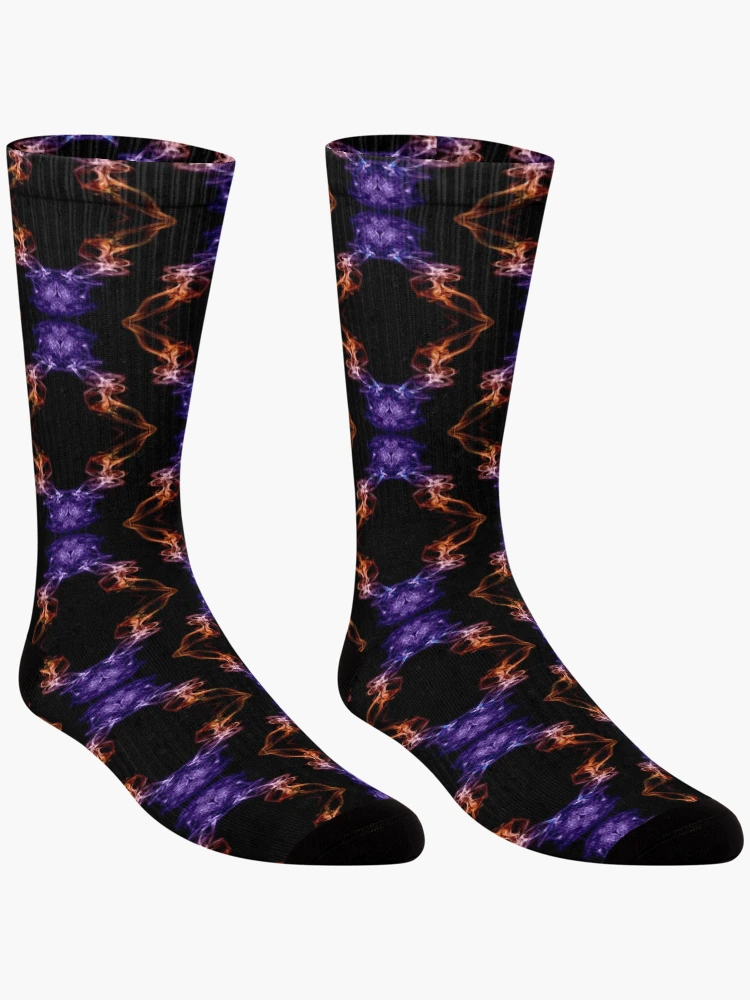 Thumbnail 3 of 5, Socks, Smoke Design designed and sold by Rachael Atkins.