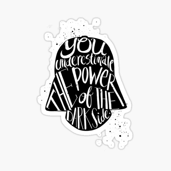 you under estimate the power typography Sticker