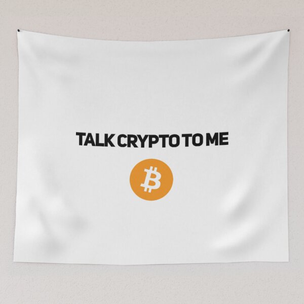 Item preview, Talk crypto to me (Bitcoin) designed and sold by Bouzdesigns.