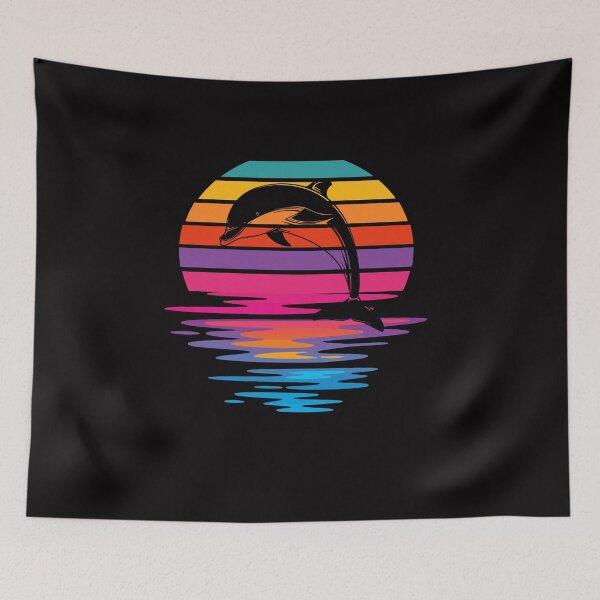 Item preview, Colorful rainbow dolphin ocean designed and sold by Imutobi.