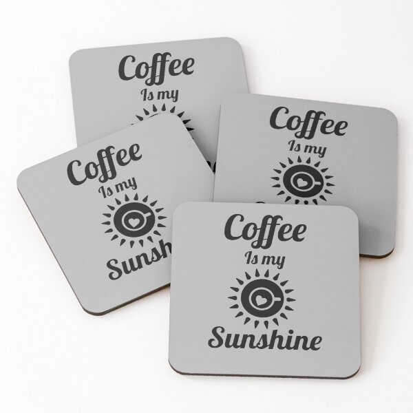 Item preview, Coffee is my Sunshine - coffee lover quote. designed and sold by Theleochick.