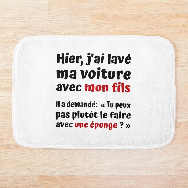 Aperçu de l'œuvre Hier, j'ai lavé ma voiture avec mon fils... créée et vendue par LT-Design.